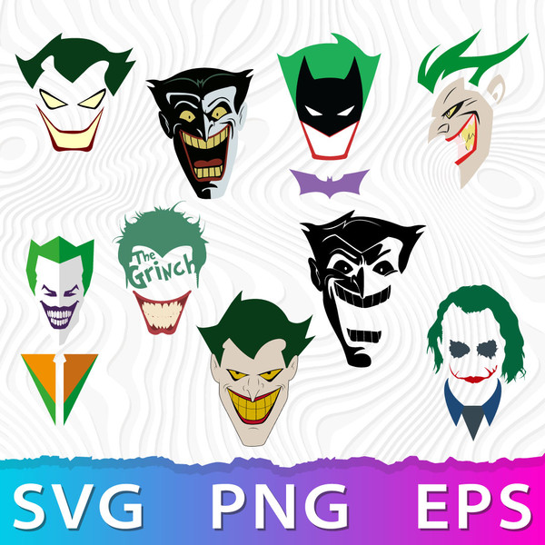 the joker face silhouette