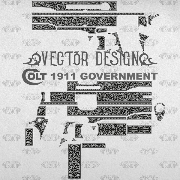 VECTOR DESIGN Colt 1911 government Scrollwork 1.jpg