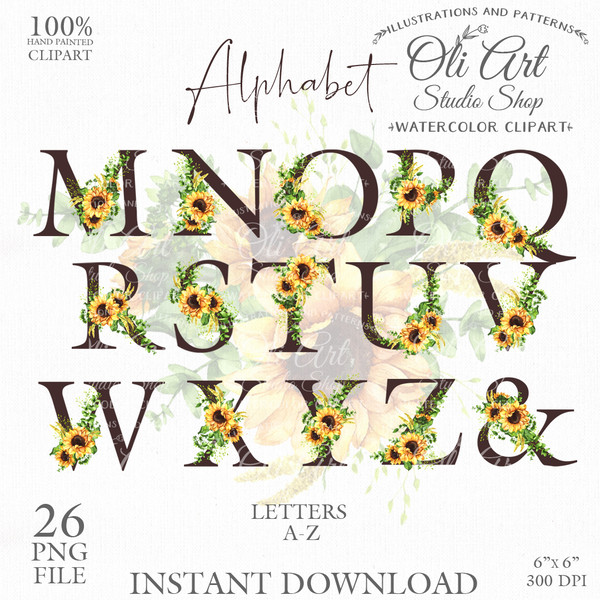 Sunflowers Alphabet clipart_2.JPG