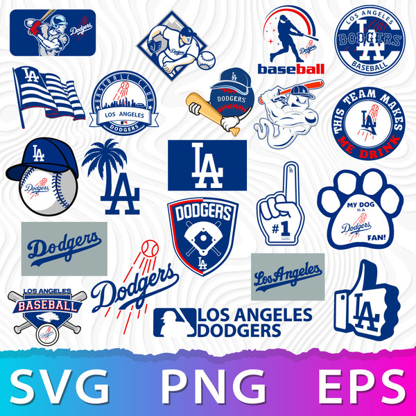 Los Doyers SVG LOS LA Png Los Angeles Cut File Instant 