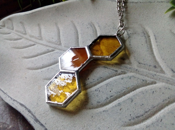 Honeycomb-glass-necklace-stained-glass-honeycomb-honey-bee-decor (7).jpg