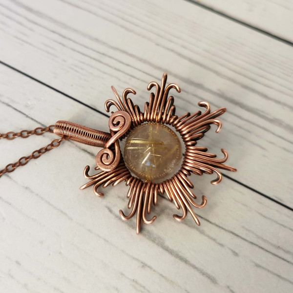 Wire-wrapped-copper-necklace-with-natural-Rutilated-Quartz-Sun-pendant-with-Rutilated-Quartz-bead-2.jpg