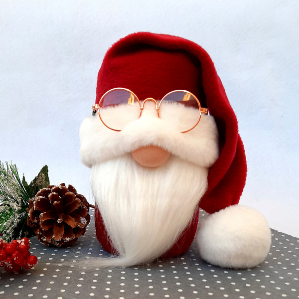 Santa Gnome Christmas Decorations Handmade, Christmas Gnomes