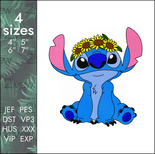 Disney Lilo Stitch Applique Embroidery Design - Premio Embroidery