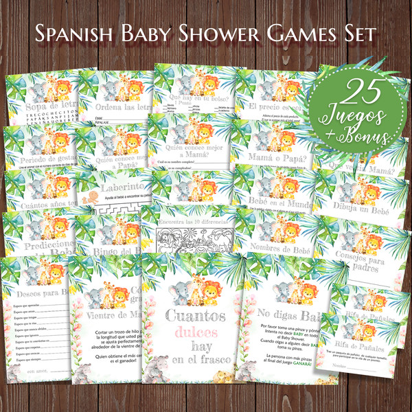 juegos de baby shower bingo