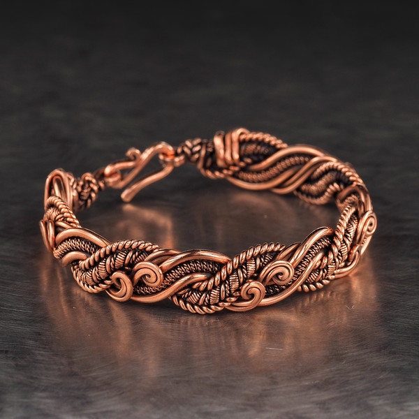 wirewrappedcopperbraceletswirlwirewrapartwrappingjewelryantique7anniversary22giftartisan (2).jpeg