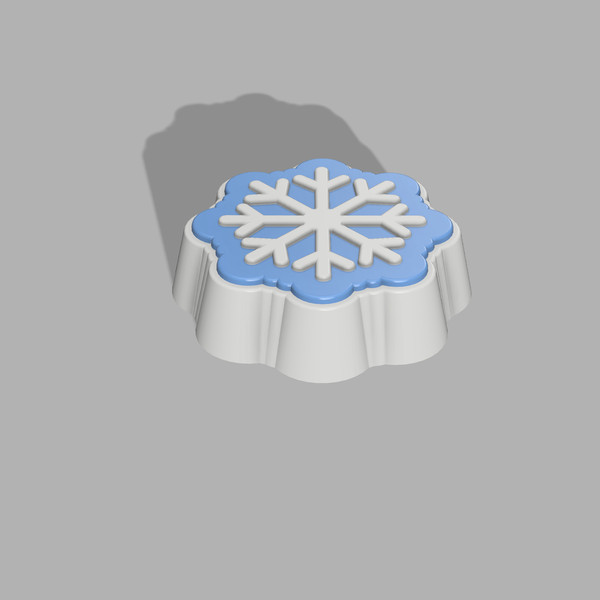 Snowflake Bath Bomb 3d printing File