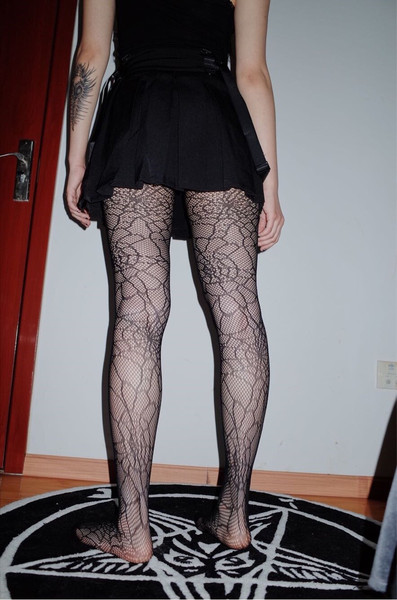 lace tights <3  Lace tights, Lace leggings outfits, Lace leggings