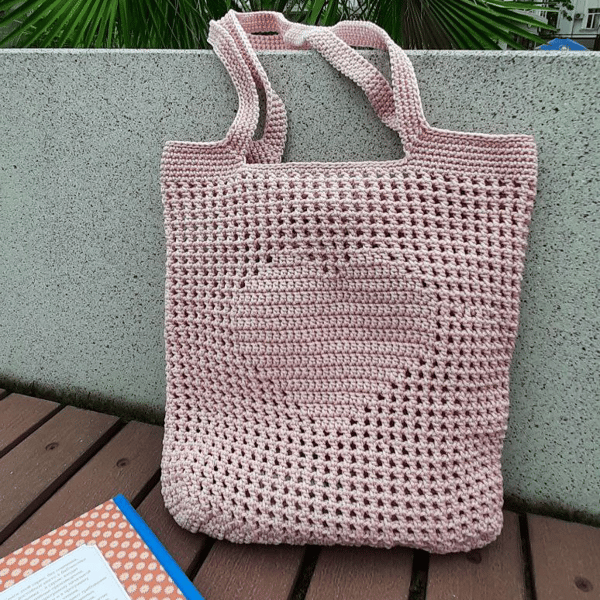 PDF Queen of Hearts Bag Pattern Crochet Tote Digital 