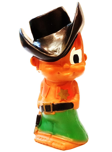 01 Vintage Rubber Toy Doll COWBOY with Squeaker Made in Yugoslavia 1970s.jpg