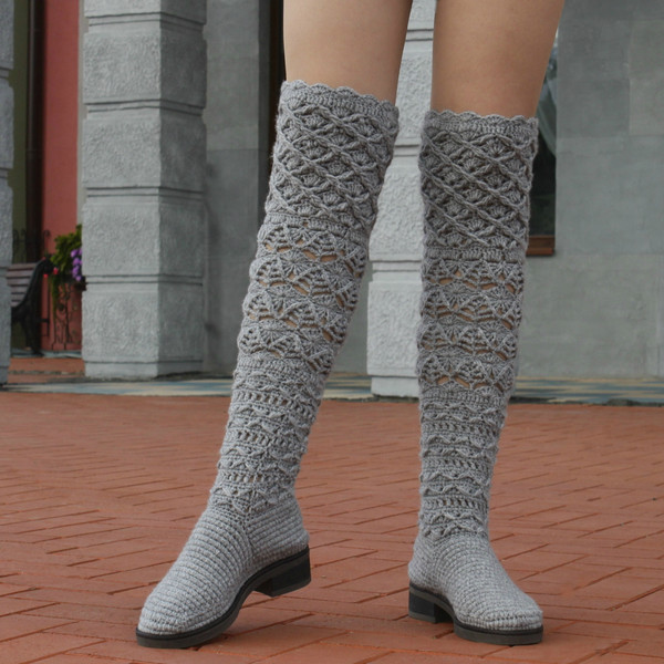 crochet boots ugg knitted snow 1.jpg