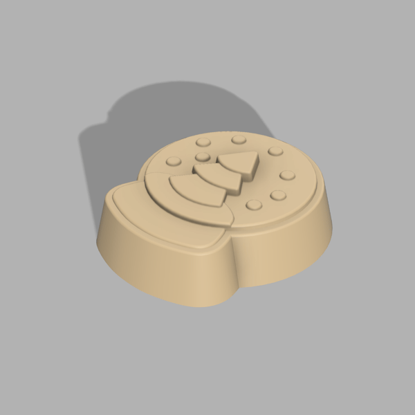 Snowglobe Bath Bomb 3D model