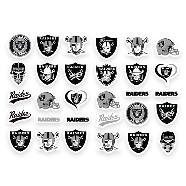 Las Vegas Raiders Eye Black Stickers, 6ct