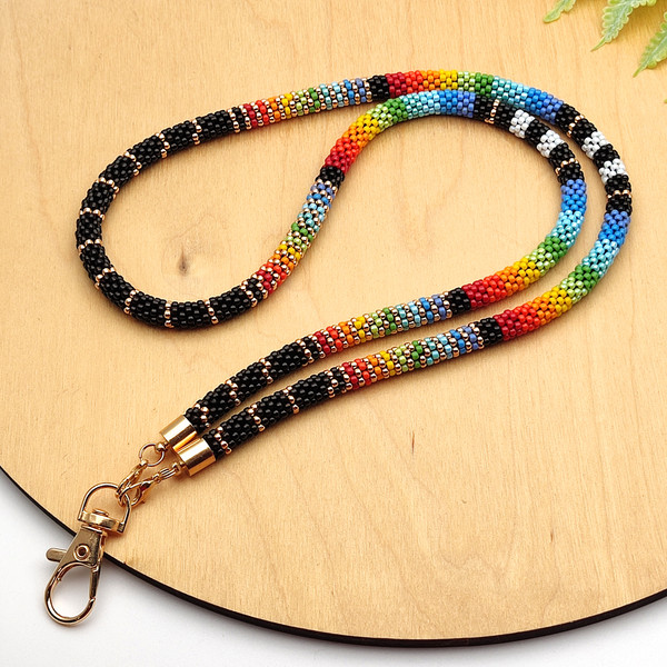 Rainbow lanyard  for badge holders