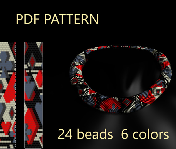 PDF Bead Crochet Pattern necklace
