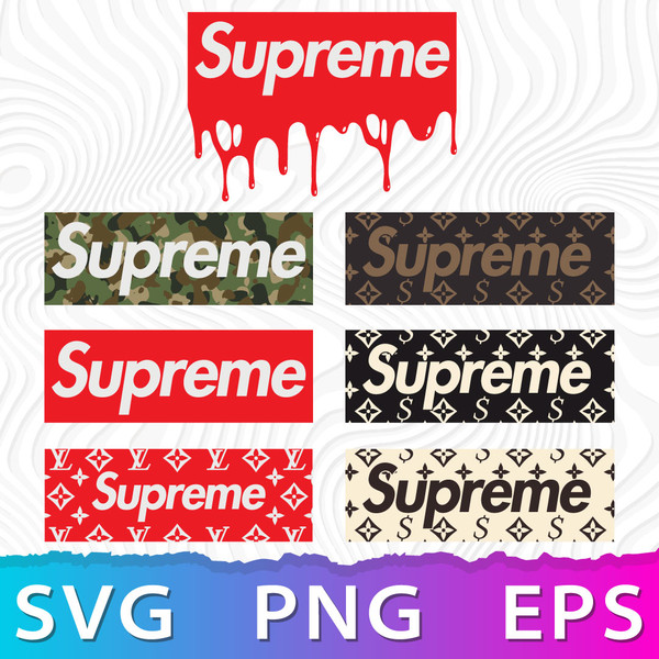 Lv Supreme SVG, Download Supreme Louis Vuitton Vector File