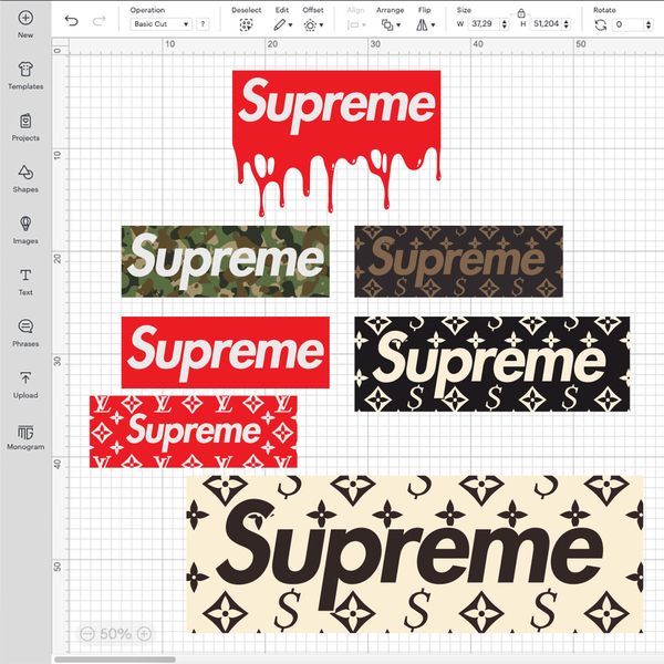 Bundle 35 Files Supreme Fashion Logo SVG, Supreme PNG, LV Su