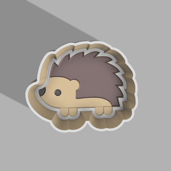 Hedgehog One-piece Bath Bomb Mold STL File