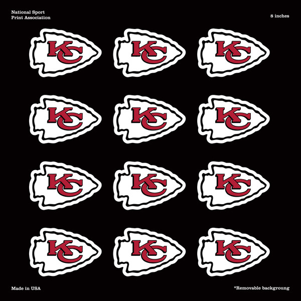 Kansas City Chiefs NFL Football Helmet Logo Car Bumper Sticker-9