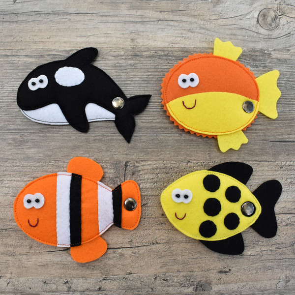 Buy Under the Sea Play Set Magnetic Fishing Game With Felt Sea