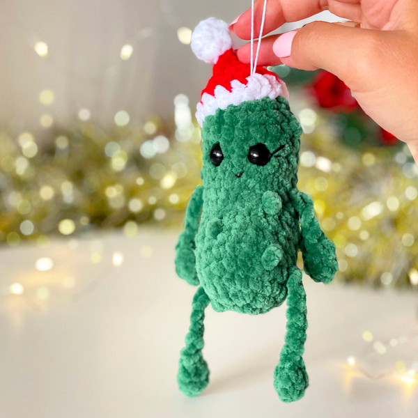 Christmas Pickle CROCHET PATTERN, Tree Ornament Amigurumi Pl - Inspire  Uplift