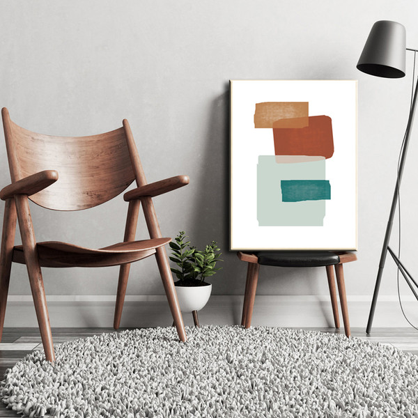 Three abstract geometric prints are available for download