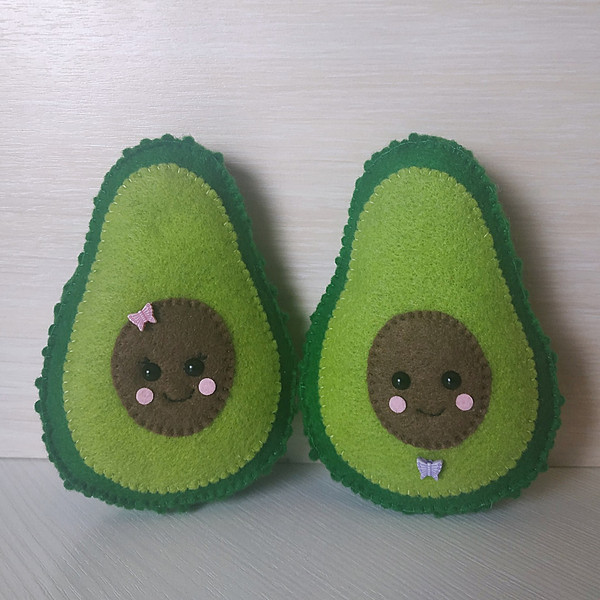 avocado felt pattern - 10