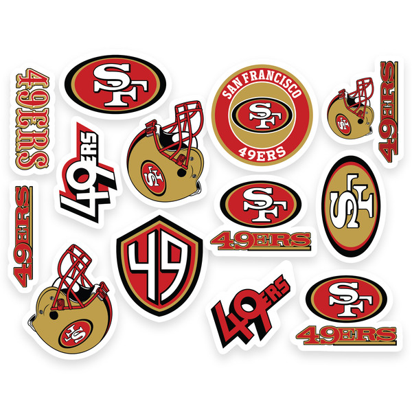 Unique San Francisco 49ers NFL decal stickers for 2022 - Inspire Uplift