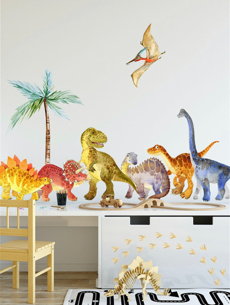 nursery- decor -ideas-dinosaur-stickers-triceratops.jpeg