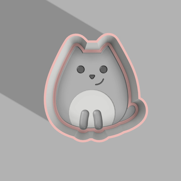 Cat Bath Bomb Mold 3D model