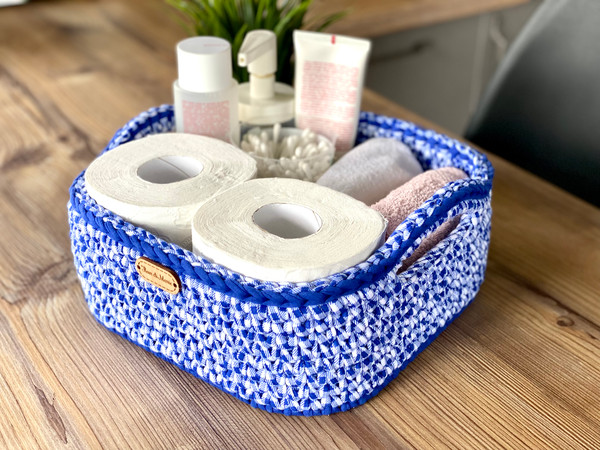 Medium towel toilet paper cosmetic basket holder box, Bathro - Inspire  Uplift