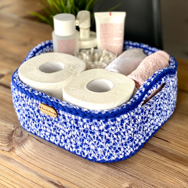 Medium towel toilet paper cosmetic basket holder box, Bathro - Inspire  Uplift