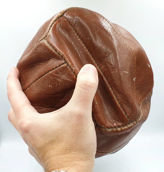 12 Vintage leather BALL for Volleyball USSR 1980s.jpg