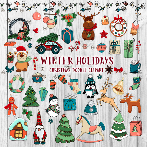 december holiday clipart