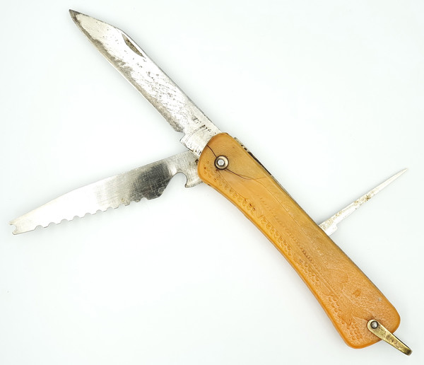 Vintage Fishing Knife STURGEON ZARYA Davydkovo USSR 1980s
