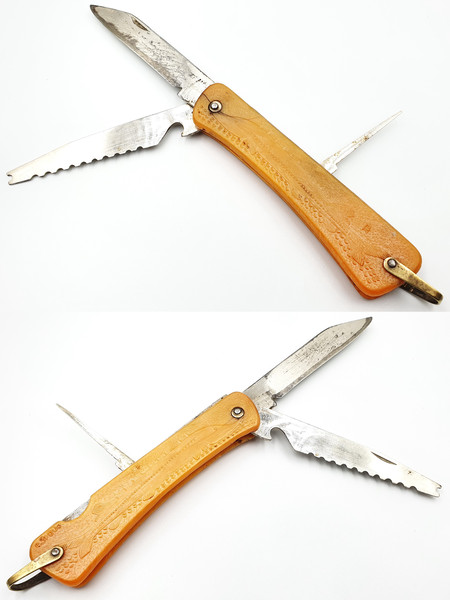 Vintage Fishing Knife STURGEON ZARYA Davydkovo USSR 1980s - Inspire Uplift