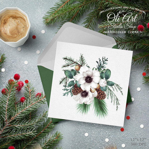 Christmas bouquet clipart_2.JPG