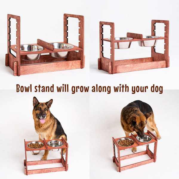 DIY Raised dog bowls / pet feeder - dog bowl holder -pallet wood