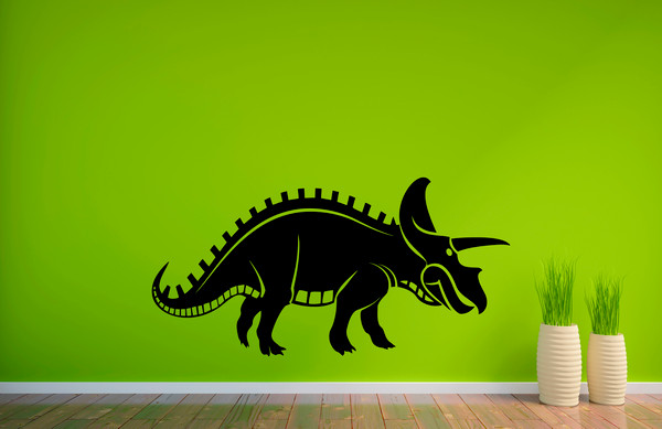 Triceratops Dinosaur Skeleton Sticker