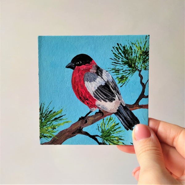 Handwritten-bird-bullfinch-mini-painting-by-acrylic-paints-1.jpg