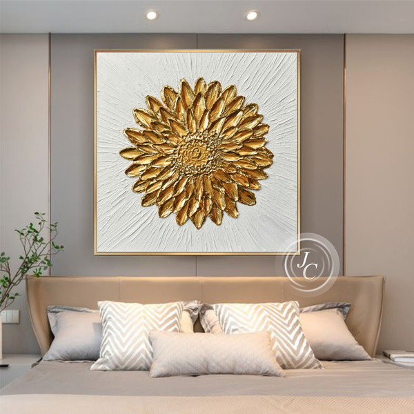 abstract-painting-floral-artwork-white-and-gold-wall-art-bedroom-decor-above-bed-art