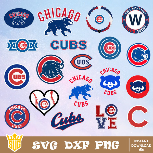 Cubs Baseball SVG, Chicago Cubs svg, Cubs baseball logo Svg, Cubs