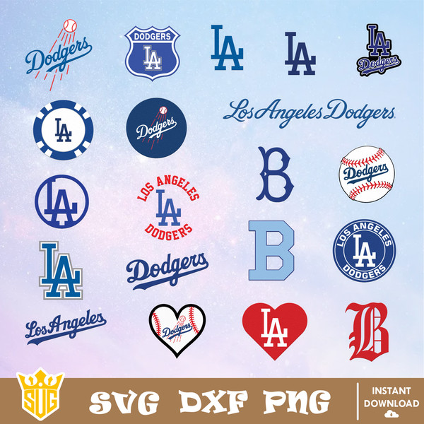 Los Angeles Dodgers SVG Cut Files, Dodgers Logo SVG, Clipart - Inspire  Uplift
