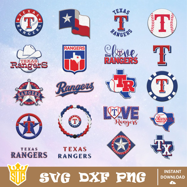 Texas Rangers SVG, MLB Team SVG, MLB SVG, Baseball Team SVG - Inspire Uplift