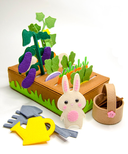 Felt vegetable garden, eco toy, Set 2 - Inspire Uplift