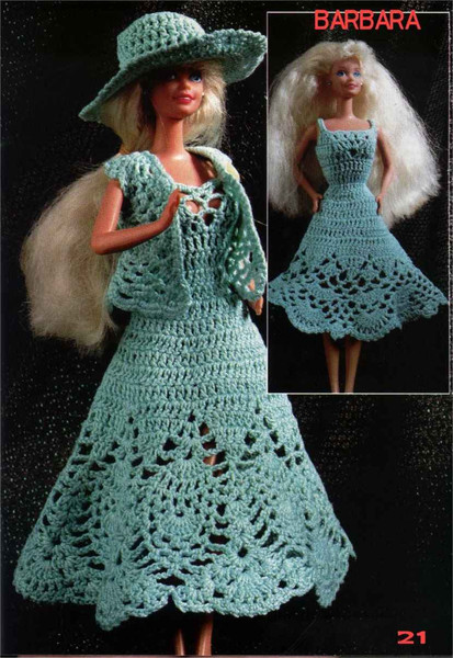 Dream Time Barbie Princess Crochet Pattern-CGCT-100656