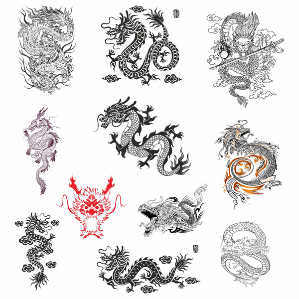 Dragon SVG, Fantasy Dragon SVG, Dragon Vector, Dragon Clipar - Inspire ...