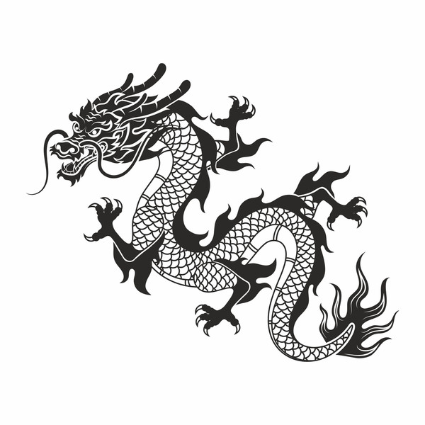 Dragon SVG, Fantasy Dragon SVG, Dragon Vector, Dragon Clipar - Inspire ...