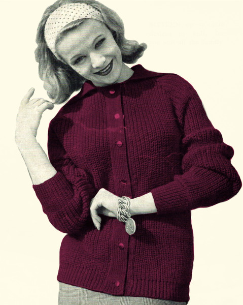 knitting-vintage-pattern-Jacket-women