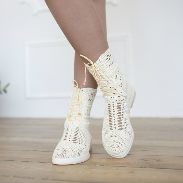 crochet boots summer knit ankle boots 1.jpg